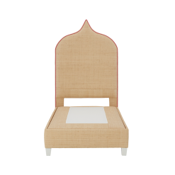 Oomph Taj Platform Bed In Natural Raffia Beds