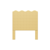 Oomph Beds Wave Headboard In Natural Raffia