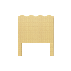 Oomph Beds Wave Headboard In Natural Raffia