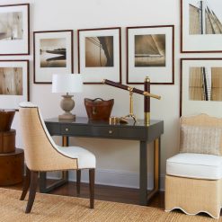 Oomph Seating Raffia Scallop Slipper Chair