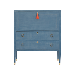 Oomph Tables Easton Secretary Desk: Denim Blue Finish 10 Oomph Tables Easton Secretary Desk: Denim Blue Finish
