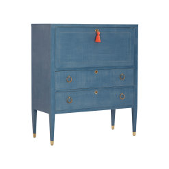 Oomph Tables Easton Secretary Desk: Denim Blue Finish 9 Oomph Tables Easton Secretary Desk: Denim Blue Finish