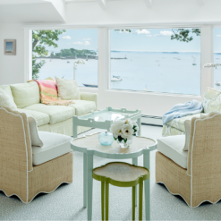 Oomph Seating Raffia Scallop Slipper Chair