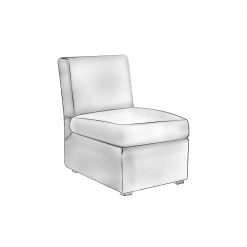 Oomph Raffia Slipper Chair Seating