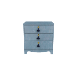 Oomph Chests Tini Easton Nightstand Denim Blue Finish