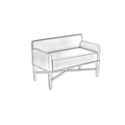 Oomph Tini Raffia X Bench Seating