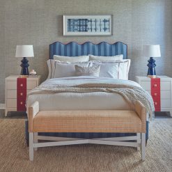 Oomph Backless X Bench In Natural Raffia