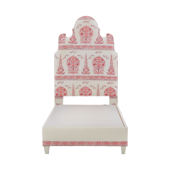 Oomph Charleston Platform Bed In Quadrille Kalamkari