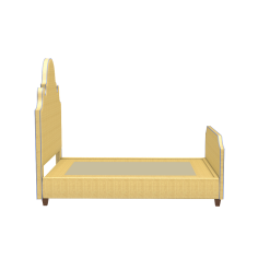 Oomph Beds Charleston Platform Bed With Footboard - Natural Raffia