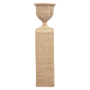 Oomph Braided Urn With Square Base And Pedestal Art, Trays And Accessories