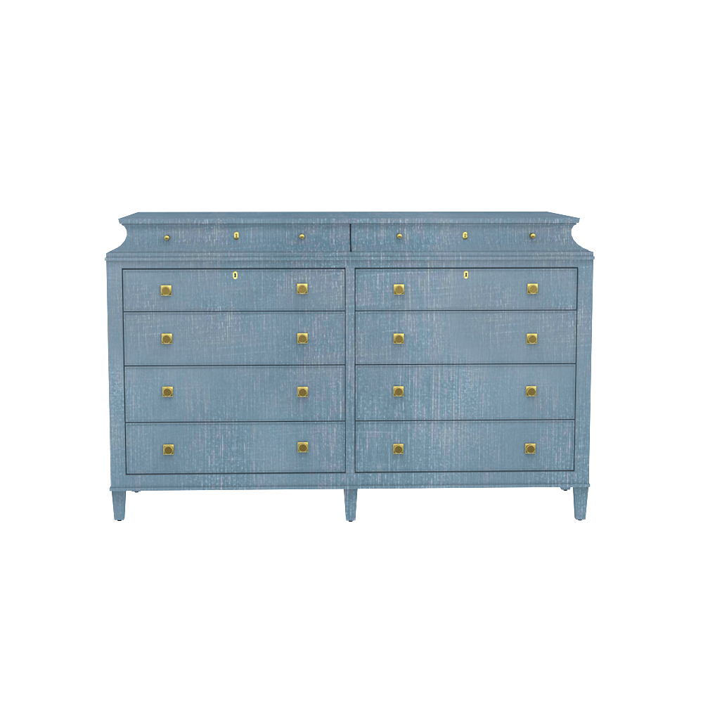 Oomph Chests Rowayton Double Chest In Denim Blue Finish 3 Oomph Chests Rowayton Double Chest In Denim Blue Finish