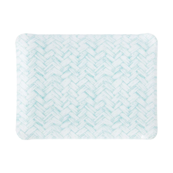Oomph Nina Campbell Collection Nina Campbell Aqua Basketweave Tray - Medium