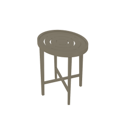 Oomph On The Rocks Tini Table Oval