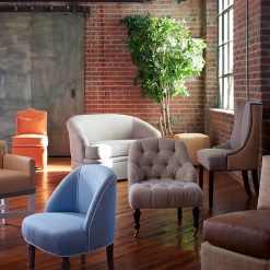 Oomph Raffia Slipper Chair Seating