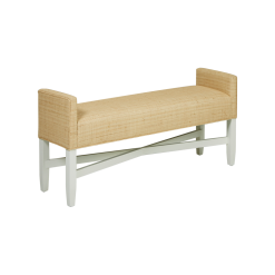 Oomph Backless X Bench In Natural Raffia