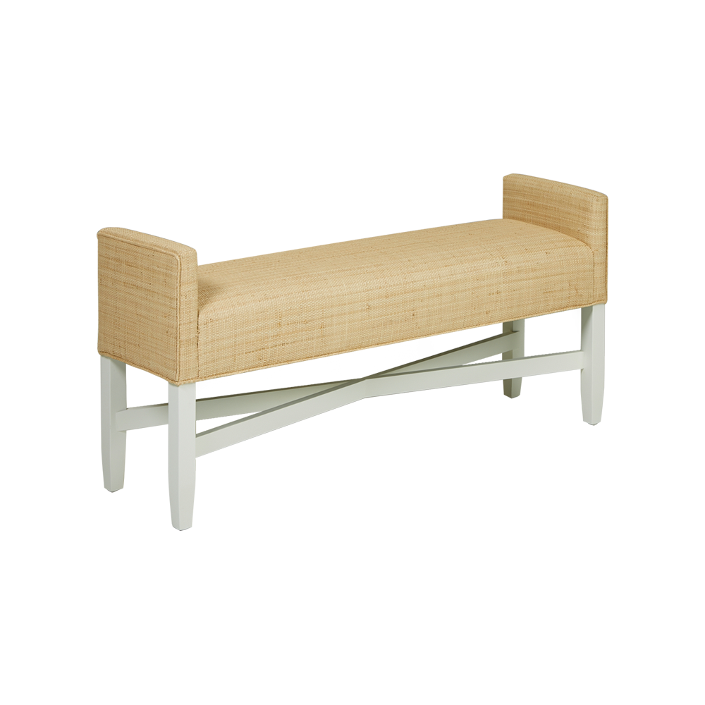 Oomph Backless X Bench In Natural Raffia 3 Oomph Backless X Bench In Natural Raffia