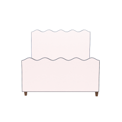 Oomph Wave Platform Bed With Footboard